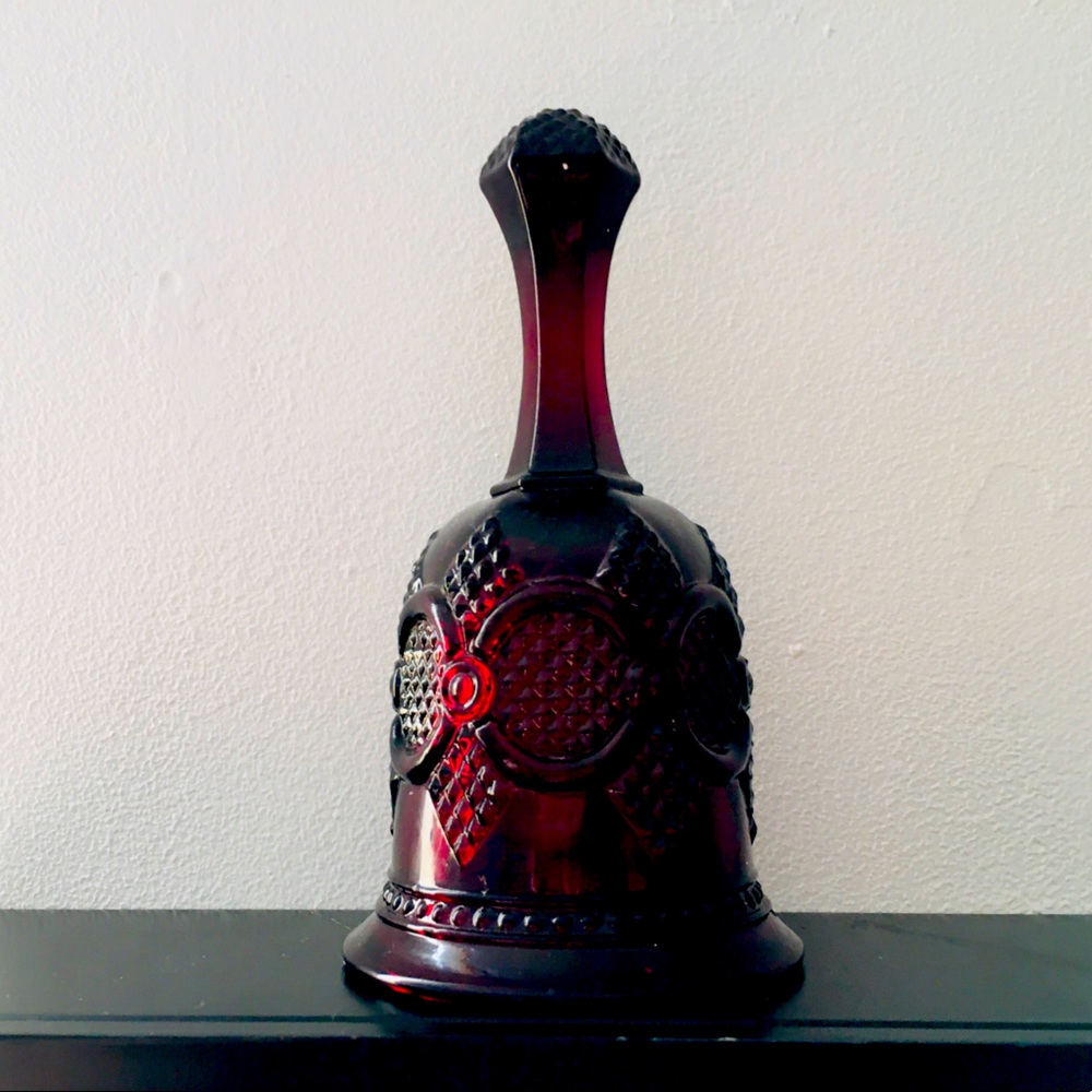 Vintage Avon Ruby Red Bell